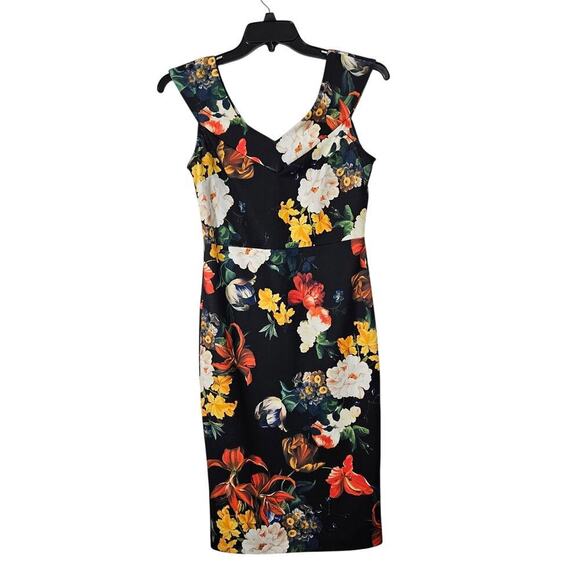New York & Company Dresses & Skirts - New York & Company Floral Knee-Length Bodycon Sleeveless Dress Sz Small Stretchy